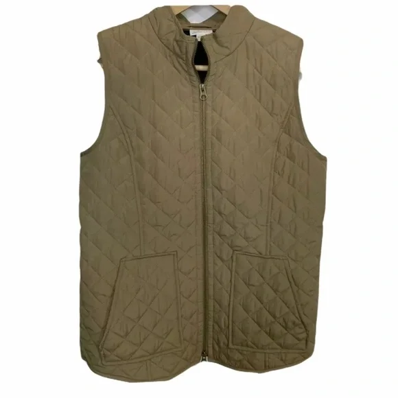 J Jill Heritage womens quilted vest size Small - Picture 2 of 5